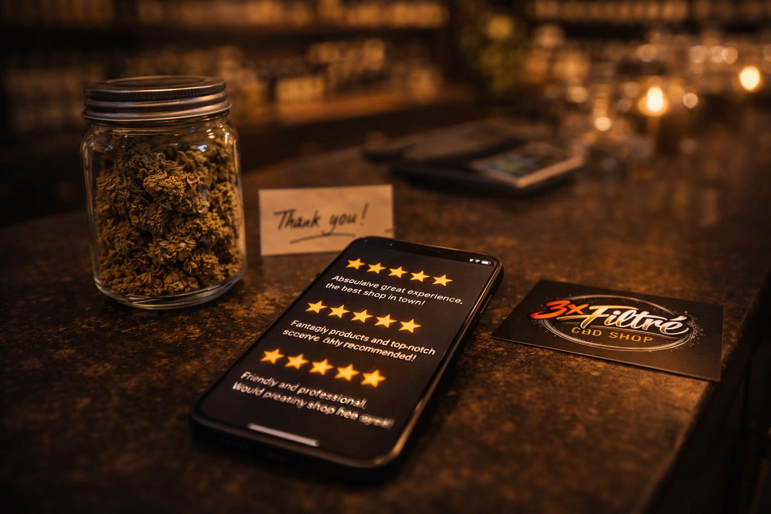 Ambiance underground 3xFiltré — fleur CBD puissante de la gamme NEO