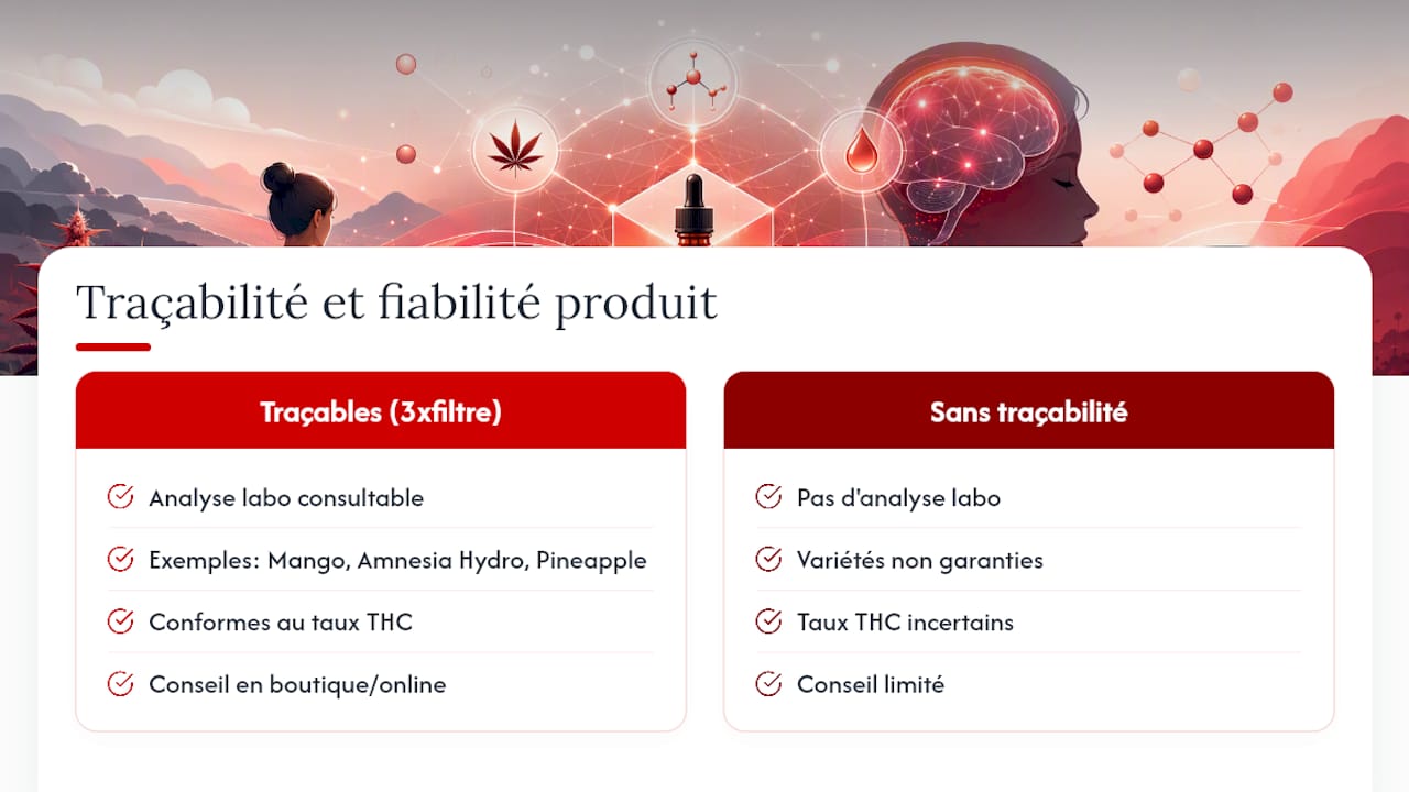 CBD migraine : des produits traçables pour un essai documenté